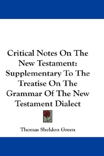 Cover for Critical Notes On The New Testament
