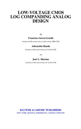 Cover for Low-voltage CMOS log companding analog design