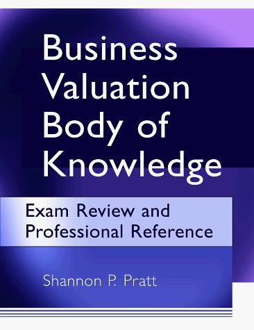 Cover for Business valuation body of knowledge