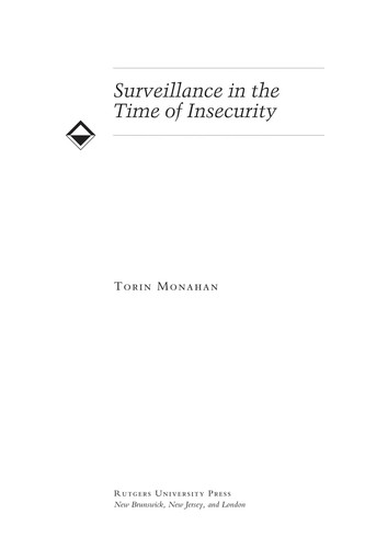 Cover for Surveillance in the time of insecurity