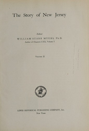 Cover for The story of New Jersey