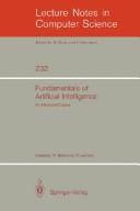 Cover for Fundamentals of artificial intelligence