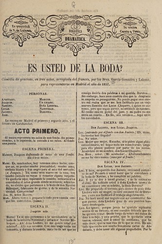 Cover for ?Es usted de la boda?