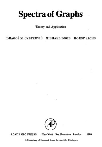 Cover for Spectra of Graphs