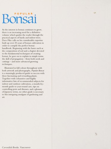 Cover for Popular Bonsai