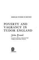 Cover for Poverty and vagrancy in Tudor England.