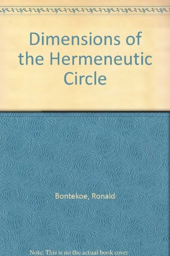 Cover for Dimensions of the hermeneutic circle