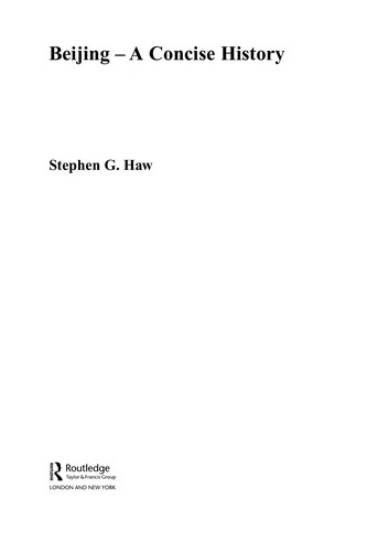 Cover for BEIJING: A CONCISE HISTORY.