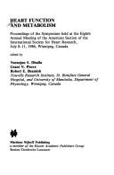 Cover for Heart function and metabolism