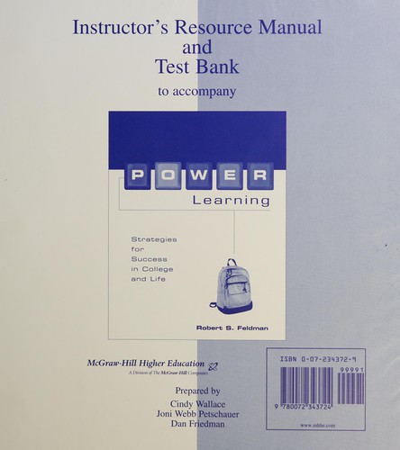 Cover for Instructor's Manual
