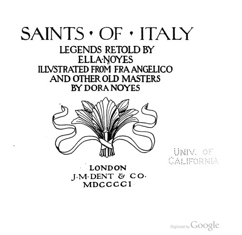 Cover for Saints of Italy
