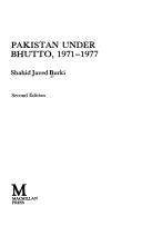 Cover for Pakistan under Bhutto, 1971-1977
