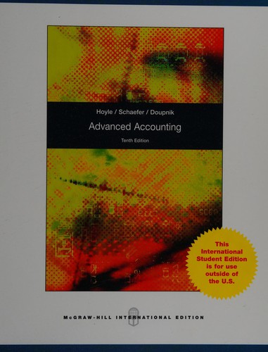 Cover for Advanced accounting