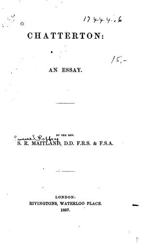 Cover for Chatterton
