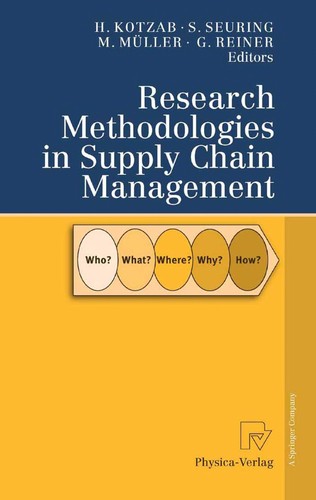 Cover for Research methodologies in supply chain management