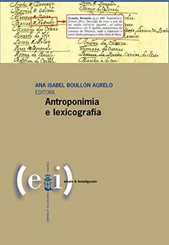 Cover for Antroponimia e lexicografía