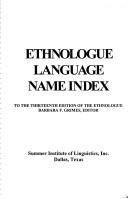 Cover for Ethnologue Language Name Index