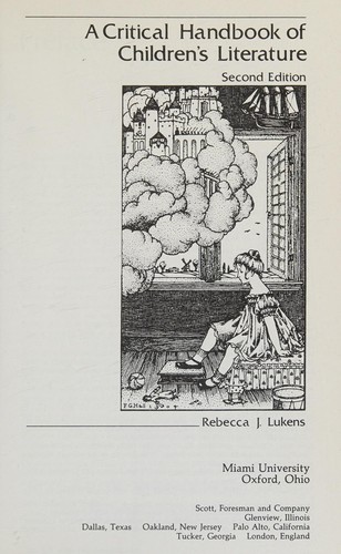 Cover for A critical handbook of children's literature