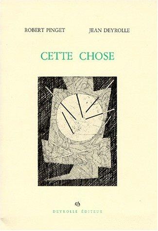 Cover for Cette chose