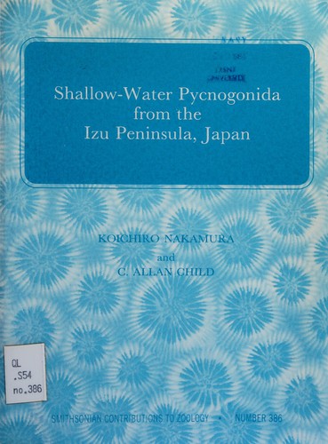 Cover for Shallow-water Pycnogonida from the Izu Peninsula, Japan