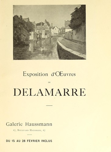 Cover for Exposition d'oeuvres de Delamarre