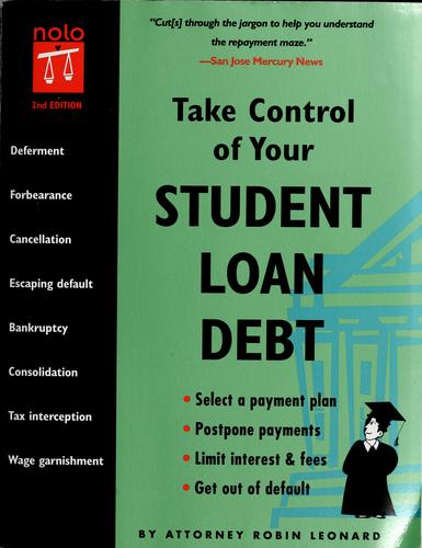 Cover for Take control of your student loan debt