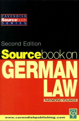 Cover for Sourcebook on German law