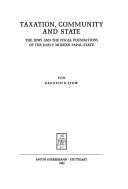 Cover for Taxation, community, and state