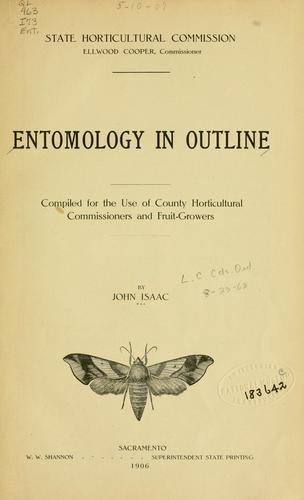 Cover for Entomology in outline