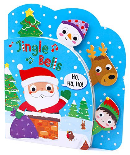 Cover for Jingle Bells- Adorable Illustrations and Christmas-Themed Interactive Tabs invite Children to Touch and Turn the Pages