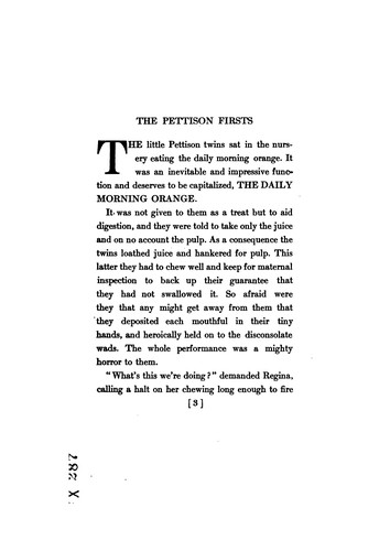 Cover for The Pettison twins