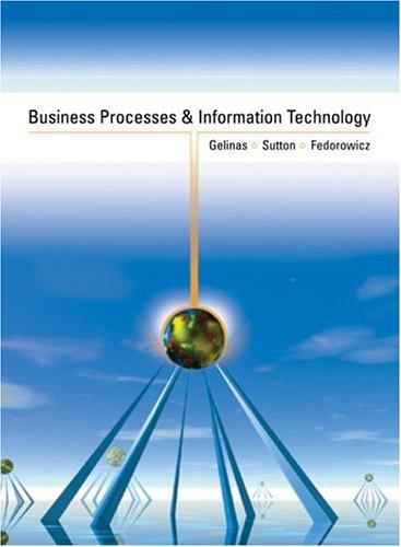 Cover for Business Processes and Information Technology
