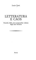 Cover for Letteratura e caos