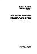 Cover for Die Zweite deutsche Demokratie