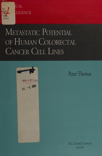 Cover for Metastatic potential of human colorectal cancer cell lines