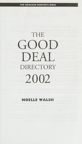 Cover for Good deal directory,2002