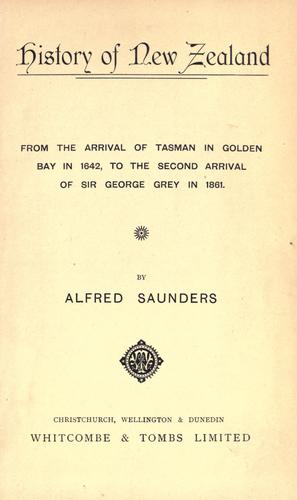 Cover for History of New Zealand