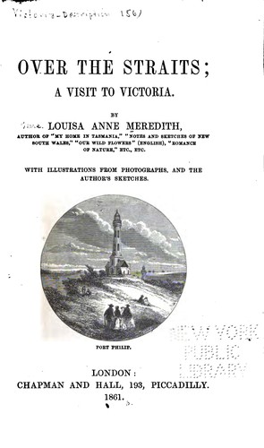 Cover for Over the Straits: A Visit to Victoria