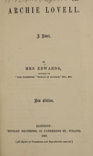 Cover for Archie Lovell