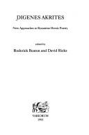 Cover for Digenes Akrites