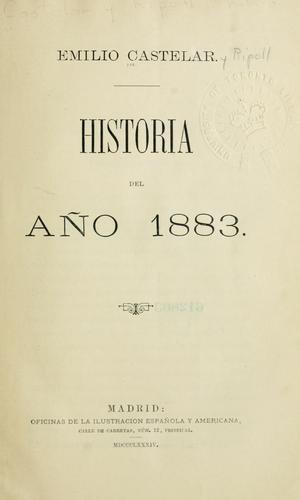 Cover for Historia del año 1883