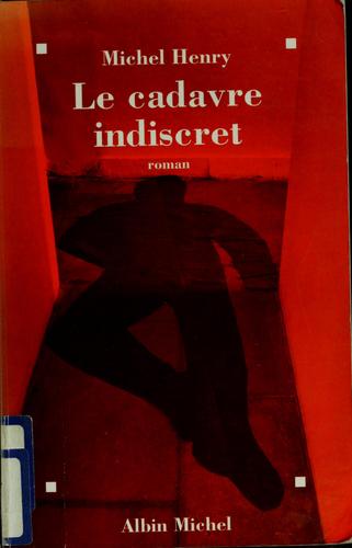 Cover for Le cadavre indiscret