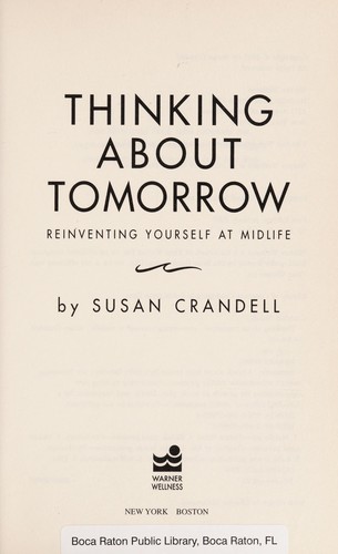 Cover for Thinking about tomorrow