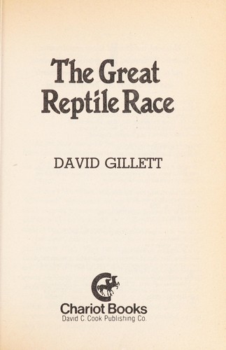 Cover for The great reptile race