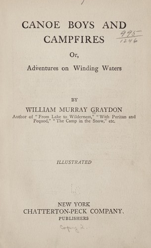 Cover for Canoe boys and campfires
