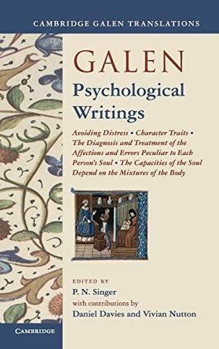 Cover for Galen : Psychological Writings