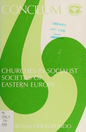 Cover for Churches in socialist societies of Eastern Europe