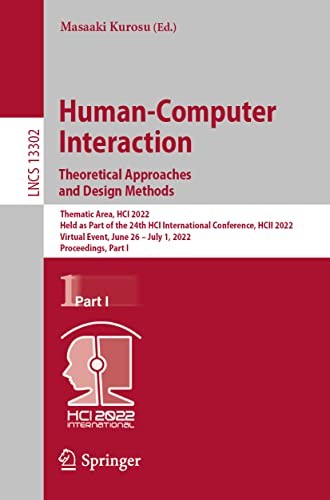 Cover for Human-Computer Interaction. Theoretical Approaches and Design Methods