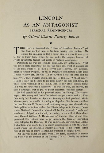 Cover for Lincoln as an antagonist