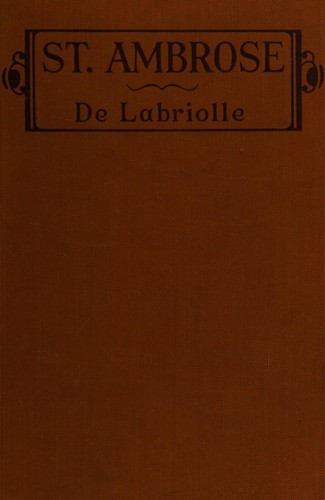Cover for The life and times of St. Ambrose
